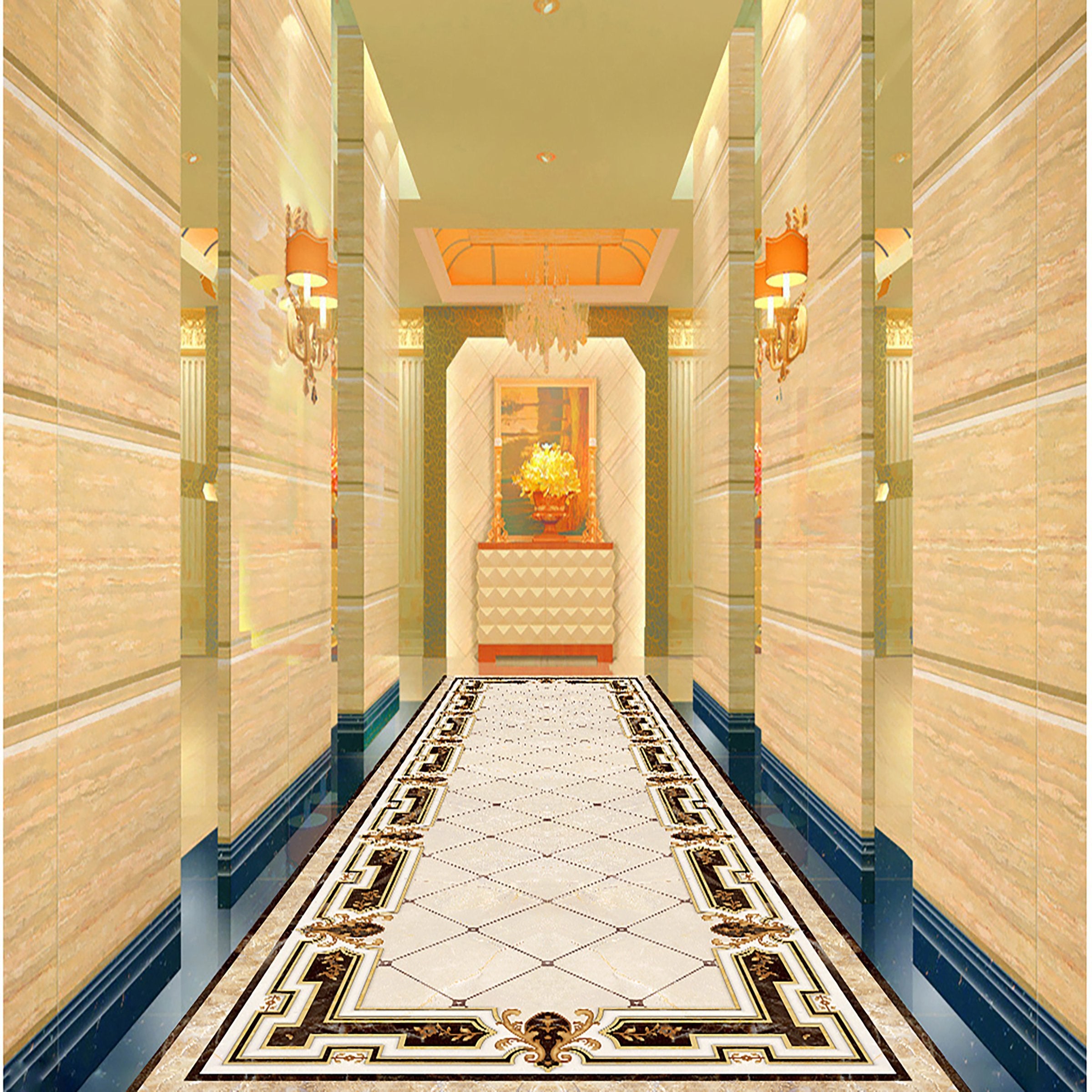 3D Black Lace WG195 Floor Mural Wallpaper AJ Wallpaper 2 