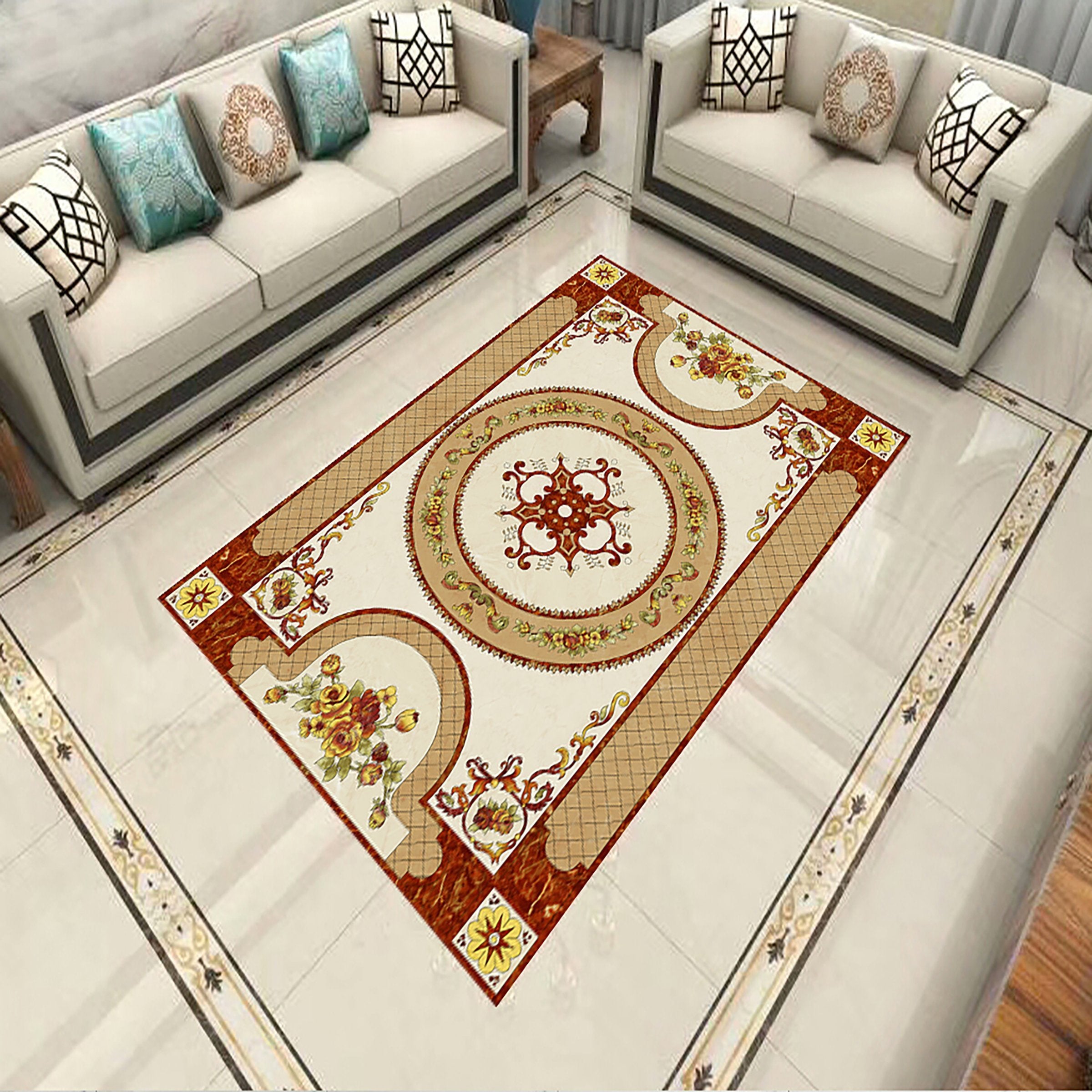 3D Colorful Pattern WG103 Floor Mural Wallpaper AJ Wallpaper 2 