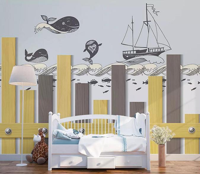 3D Whale Boat 180 Wallpaper AJ Wallpaper 