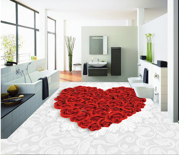 3D Love Flower 127 Floor Mural Wallpaper AJ Wallpaper 2 