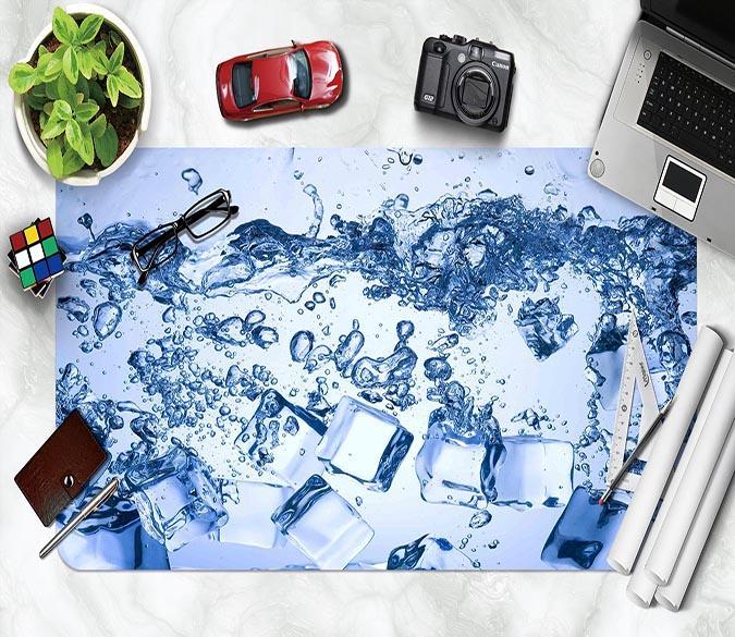 3D Water Ice 018 Desk Mat Mat AJ Creativity Home 