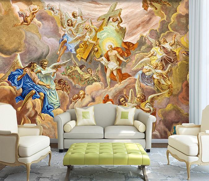 3D Ray Cross Crowd 153 Wallpaper AJ Wallpaper 