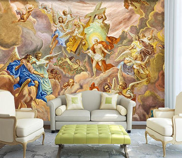 3D Ray Cross Crowd 153 Wallpaper AJ Wallpaper 