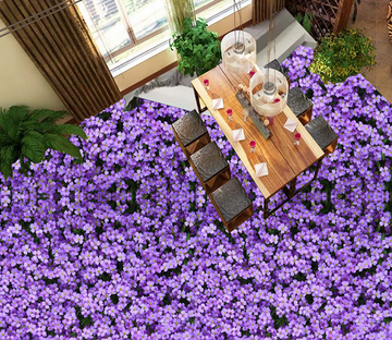 3D Lavender Garden 133 Floor Mural Wallpaper AJ Wallpaper 2 