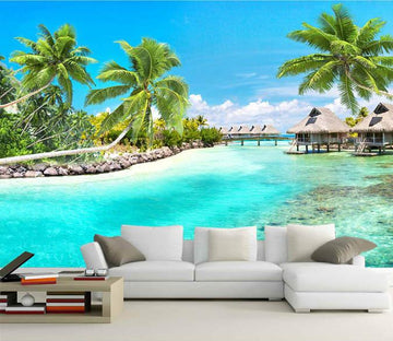 Blue Sand Beach Wallpaper AJ Wallpaper 2 