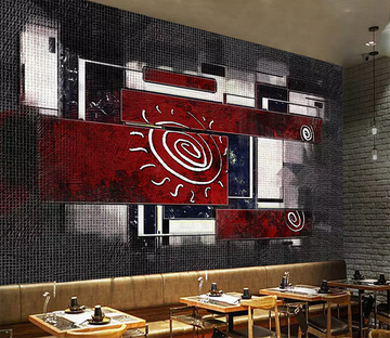 3D Rectangular Circle Painting 246 Wallpaper AJ Wallpaper 2 