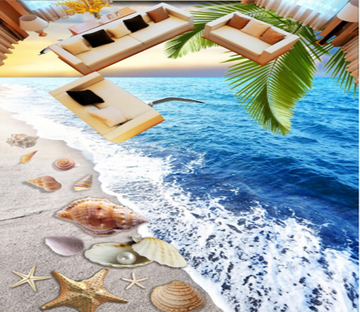 3D Seagull 091 Floor Mural Wallpaper AJ Wallpaper 2 