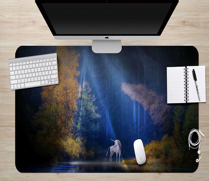 3D Night Unicorn 190 Desk Mat Mat AJ Creativity Home 