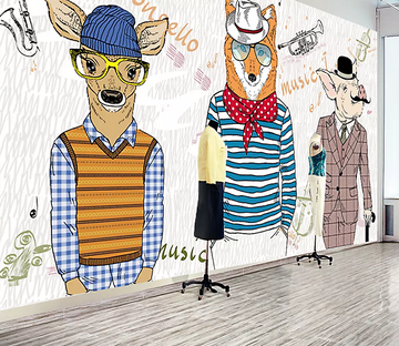 3D Insert Pocket Animal Head 139 Wallpaper AJ Wallpaper 2 