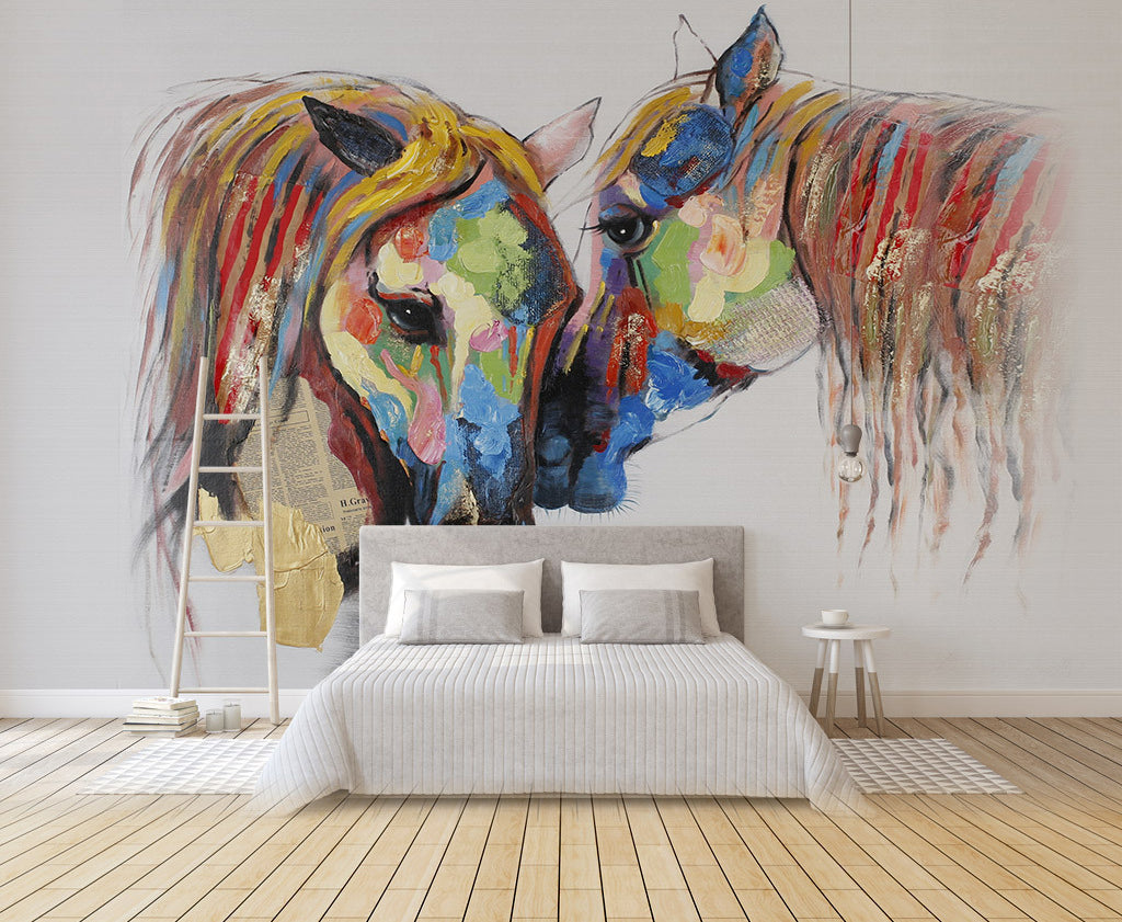 3D Color Horse WG148 Wall Murals
