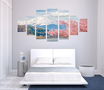 3D Snow Mountain 173 Unframed Print Wallpaper Wallpaper AJ Wallpaper 