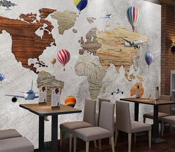 3D Wooden Map 187 Wallpaper AJ Wallpaper 2 