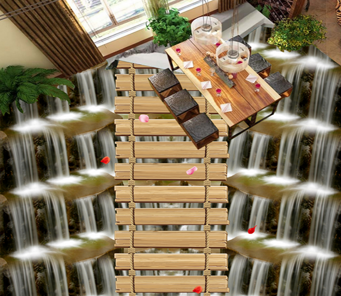 3D Boardwalk 174 Floor Mural Wallpaper AJ Wallpaper 2 