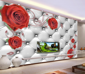 3D Red Rose 190 Wallpaper AJ Wallpaper 