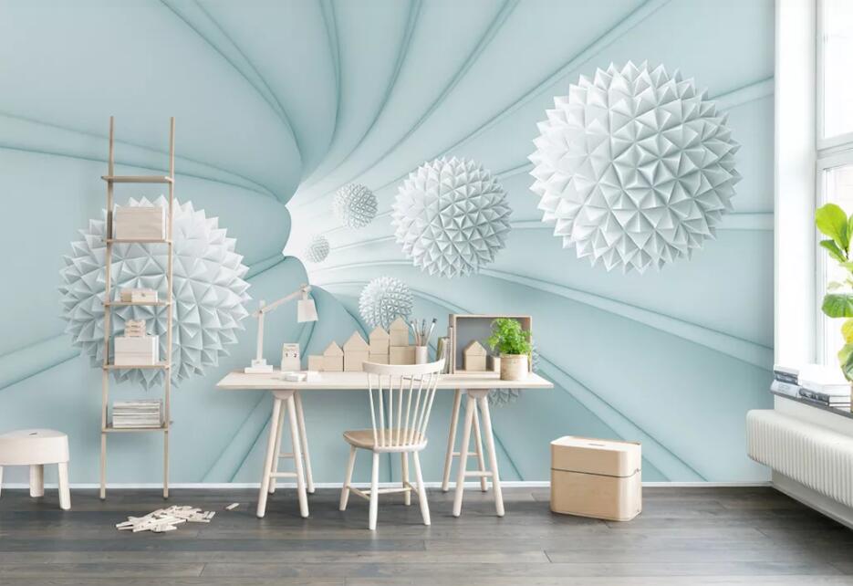 3D White Ball WG15 Wall Murals Wallpaper AJ Wallpaper 2 
