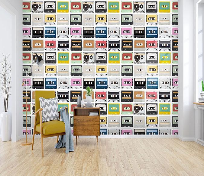 3D Magnetic Tape 014 Wallpaper AJ Wallpaper 