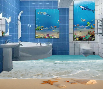 3D Slow Sea Breezeh 203 Floor Mural Wallpaper AJ Wallpaper 2 