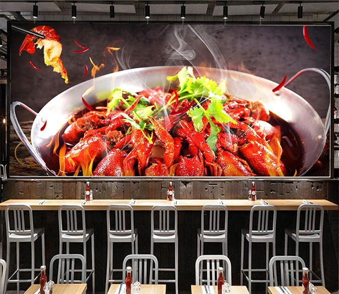 3D One Pot Lobster 078 Wallpaper AJ Wallpaper 