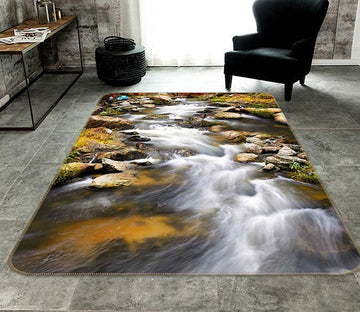 3D Rapids Stone 030 Non Slip Rug Mat Mat AJ Creativity Home 