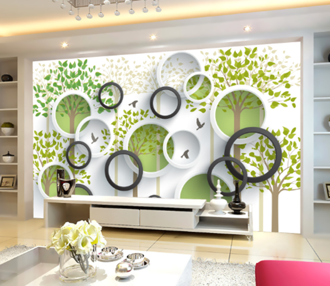 3D Tree Pattern 207 Wallpaper AJ Wallpaper 