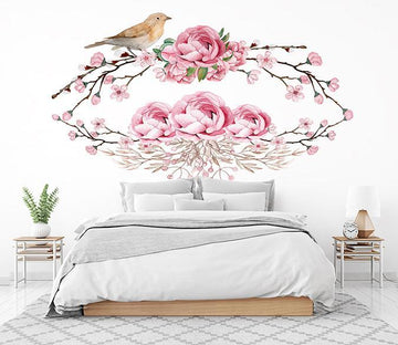 3D Garland Bird 068 Wall Stickers Wallpaper AJ Wallpaper 