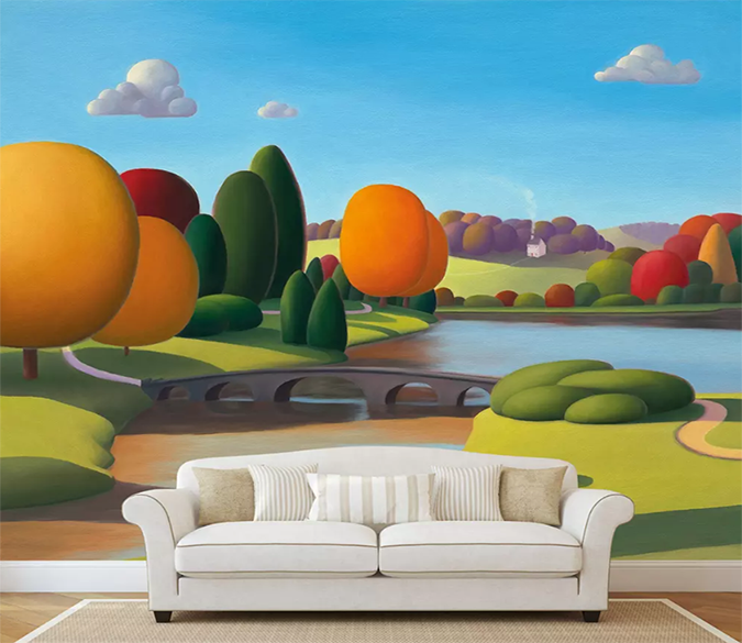 3D Cartoon Round Tree 1280 Wallpaper AJ Wallpaper 2 