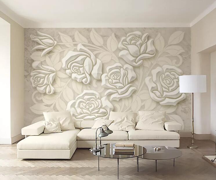 3D Sculpture Flower WG616 Wall Murals