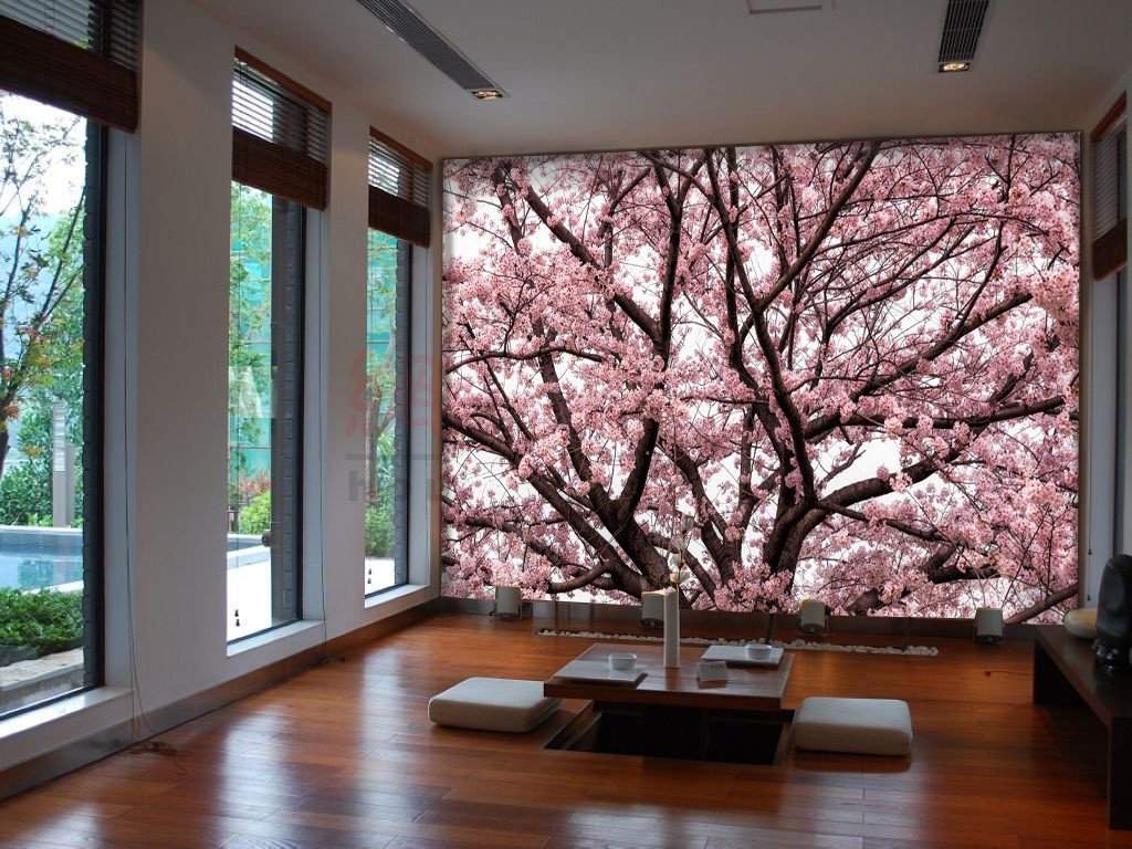 3D Cherry Trees Flower 018 Wallpaper AJ Wallpaper 