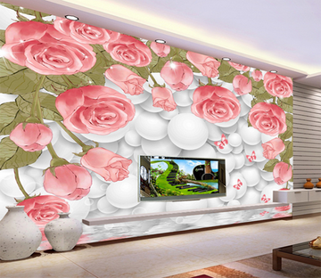 3D Full Wall Flower 389 Wallpaper AJ Wallpaper 
