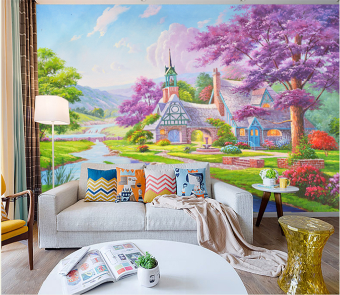 3D Village River 365 Wallpaper AJ Wallpaper 