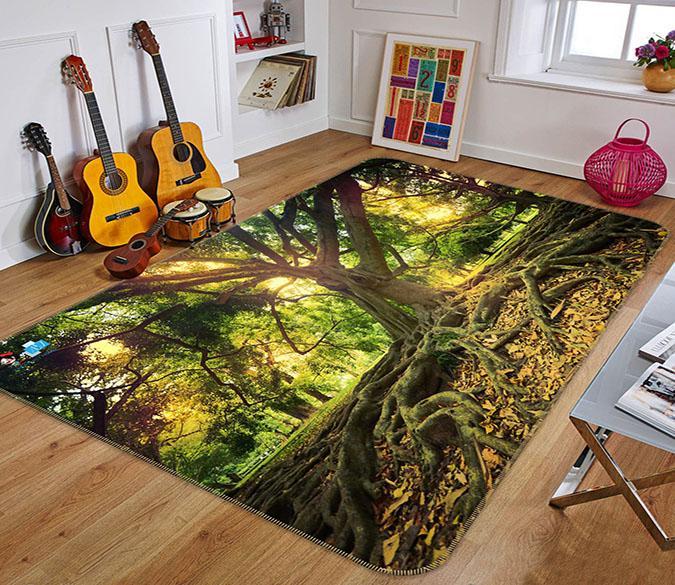 3D Root Derivation 683 Non Slip Rug Mat Mat AJ Creativity Home 