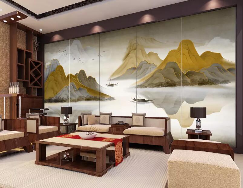 3D Mountain River WG53 Wall Murals Wallpaper AJ Wallpaper 2 