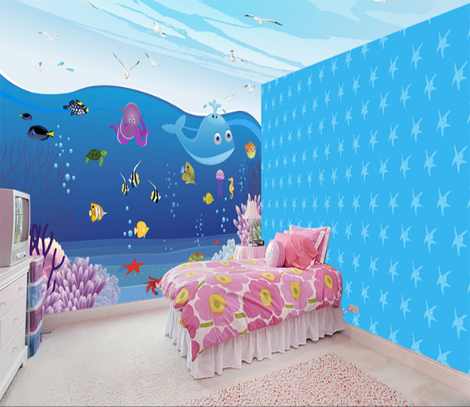3D Jellyfish Whale 154 Wallpaper AJ Wallpaper 