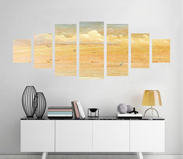 3D Yellow Seagull 121 Unframed Print Wallpaper Wallpaper AJ Wallpaper 