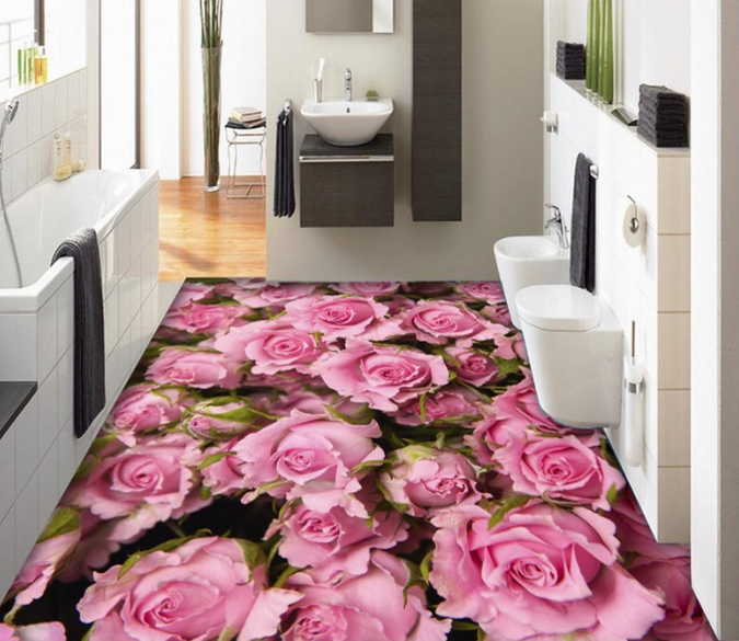 3D Rose Flower 299 Floor Mural Wallpaper AJ Wallpaper 2 