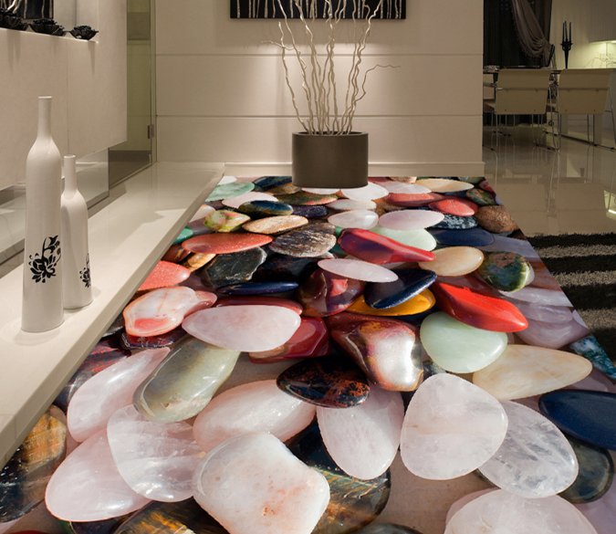 3D Cobblestone 012 Floor Mural Wallpaper AJ Wallpaper 2 
