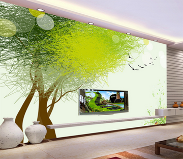 3D Wild Goose Tree 275 Wallpaper AJ Wallpaper 