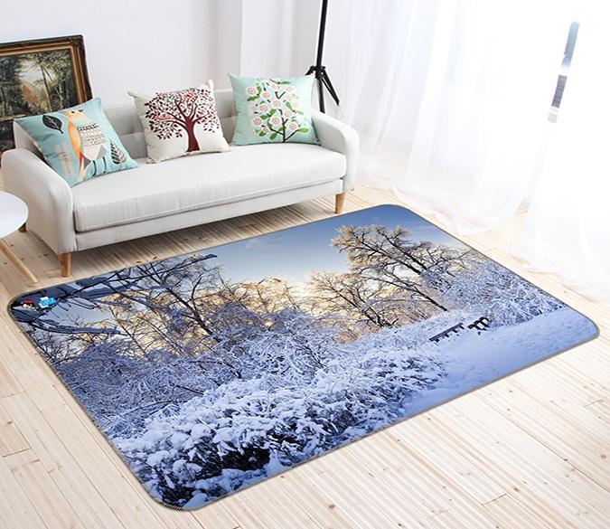 3D Snow Cover 698 Non Slip Rug Mat Mat AJ Creativity Home 