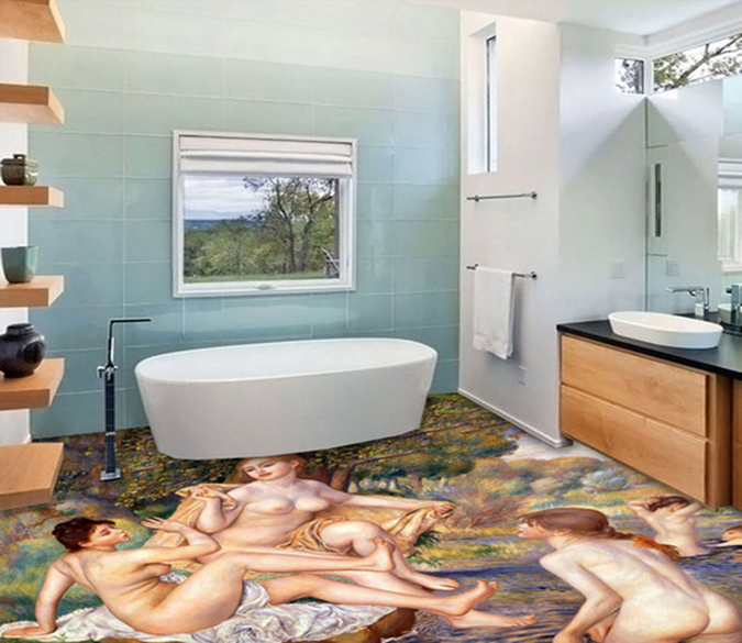 3D People 072 Floor Mural Wallpaper AJ Wallpaper 2 