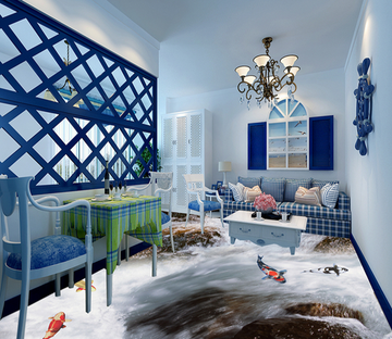 3D River 089 Floor Mural Wallpaper AJ Wallpaper 2 