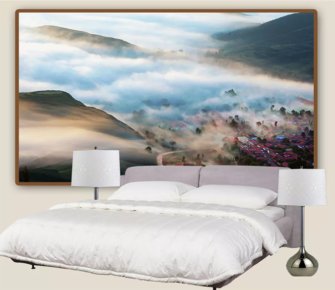 3D Overlooking Small Town 1195 Wallpaper AJ Wallpaper 2 