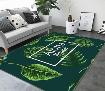 3D Big Leaf 270 Non Slip Rug Mat Mat AJ Creativity Home 