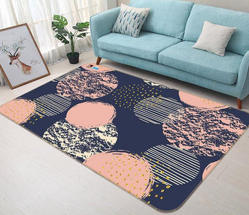 3D Circular Pattern 098 Non Slip Rug Mat Mat AJ Creativity Home 