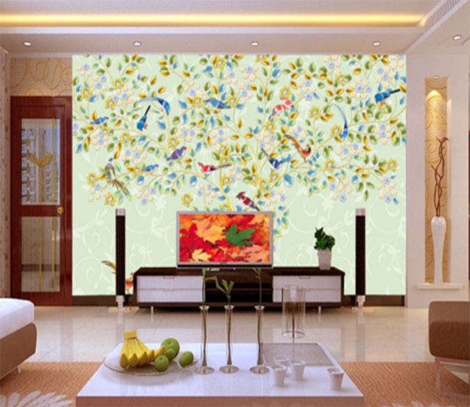 3D Bird Rest 010 Wallpaper AJ Wallpaper 