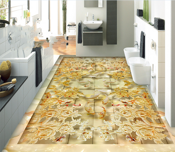 3D Fish Play 173 Floor Mural Wallpaper AJ Wallpaper 2 