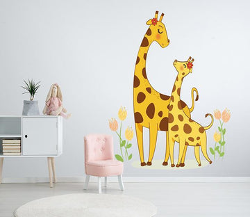3D Cartoon Giraffe 254 Wall Stickers Wallpaper AJ Wallpaper 