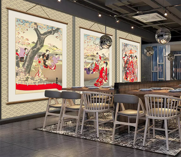 3D Japanese Woman Painting 399 Wallpaper AJ Wallpaper 2 