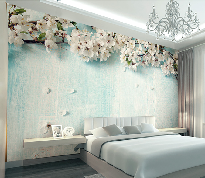 3D Petals Falling 081 Wallpaper AJ Wallpaper 