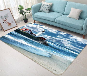 3D Lighthouse Sea 704 Non Slip Rug Mat Mat AJ Creativity Home 