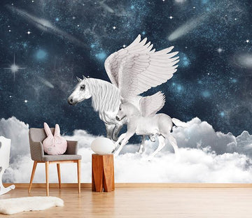 3D Cloud Unicorn Wings 133 Wallpaper AJ Wallpaper 